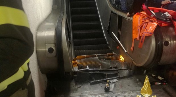 Roma, i gradini della scala mobile della metropolitana come tagliole: feriti con lesioni gravi