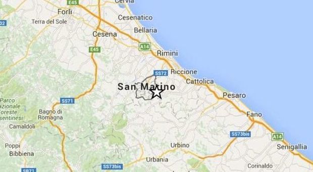 Terremoto, scossa di 3.5 vicino a San Marino. "Sentito in tutta la provincia di Pesaro e Urbino"