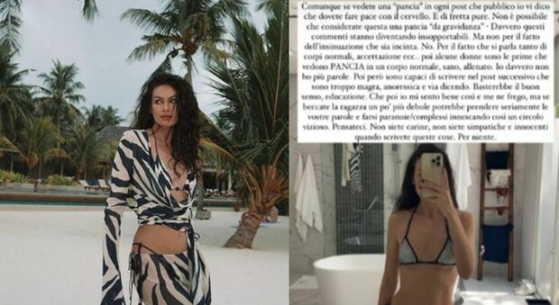 Paola Turani e il 'pancino sospetto', l'influencer è incinta? Lei si infuria: «Non siete carine per niente»