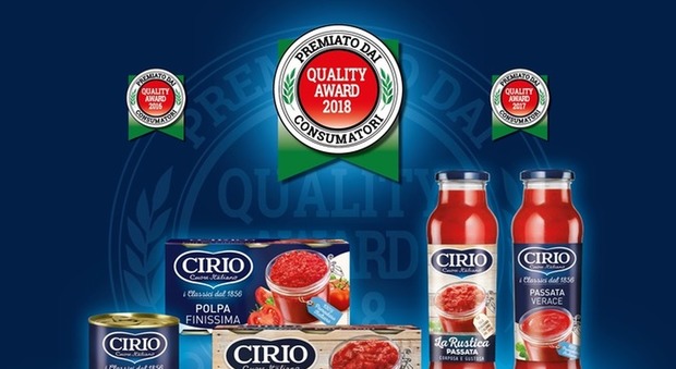 Premio qualità 2018 ai pomodori Cirio