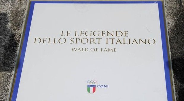 Inaugurata la Walk of Fame, la strada con i cento campioni dello sport italiano