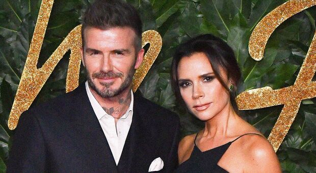 David Beckham con la moglie Victoria