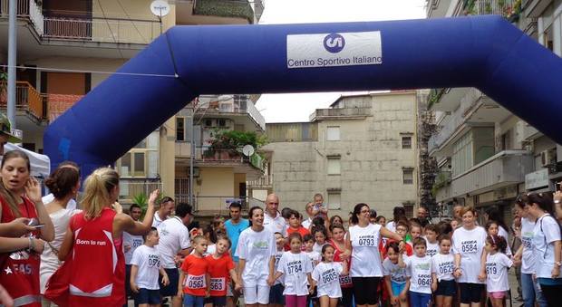 I bambini in gara alla maratona di Marano
