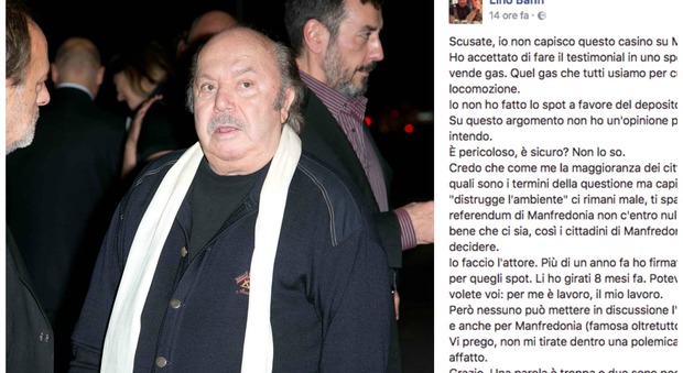 "Ho fatto solo il mio lavoro": Lino Banfi nella bufera, lo sfogo su Fb
