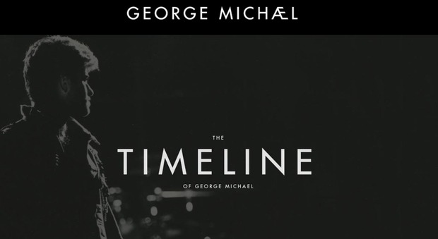 L'homepage del sito di George Michael