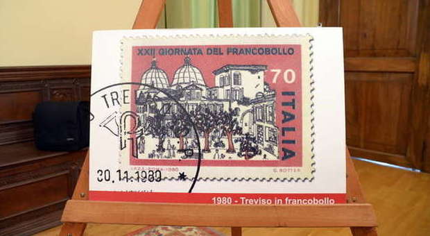 Il francobollo su Treviso del 1980
