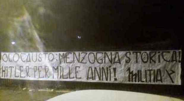 Roma, striscione antisemita nel parco intitolato al premier israeliano
