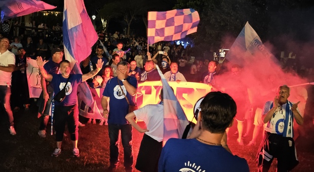 Calcio e volley, grande festa a Pineto per la doppia promozione (foto Newpress)