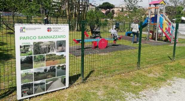 Parco Sannazzaro, Zingaretti inaugura il restyling: nuovi alberi, aiuole, panchine e via le barriere architettoniche