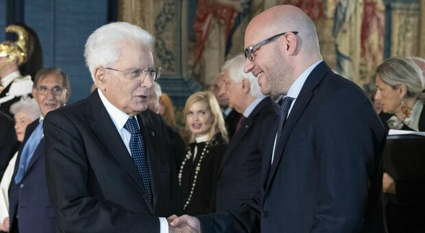 Il presidente della Repubblica Sergio Mattarella con Lorenzo Fontana, Presidente della Camera dei deputati, Roma, 18 ottobre 2023.