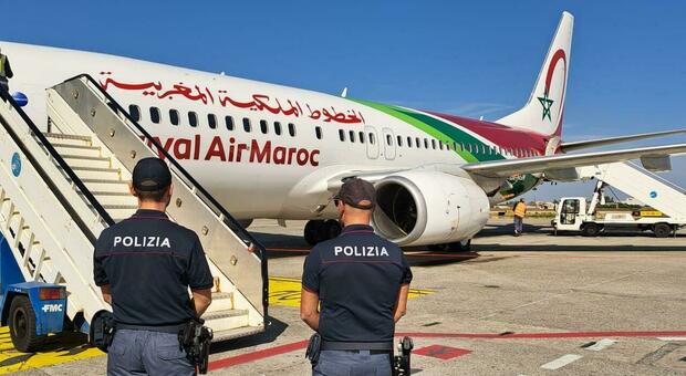 La polizia all'aeroporto