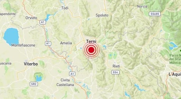 Terremoto a Terni, paura nella notte in Umbria e nell'alto Lazio