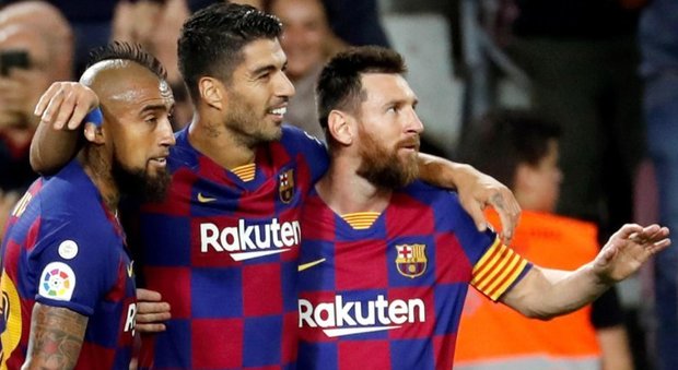Vidal, Suarez e Messi