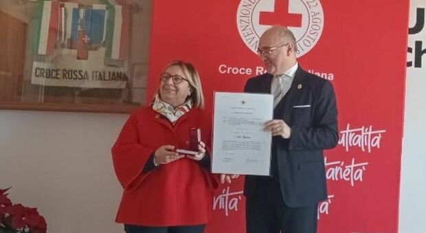 Croce rossa, medaglia d'oro al merito alla volontaria Pia Cigliana