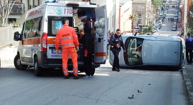 L'incidente stradale in via Murri