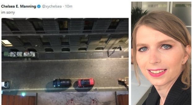 Chelsea Manning medita il suicidio e posta foto in piedi sul cornicione, poi il tweet rassicurante: «È salva»