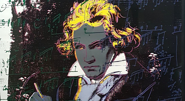 Ritratto di Beethoven, opera di Andy Warhol