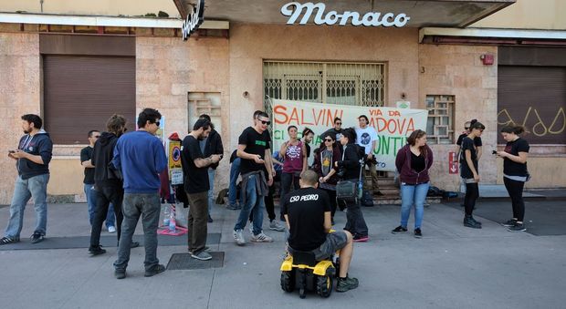 Salvini a Padova per Bitonci: attivisti del Pedro sul piede di guerra