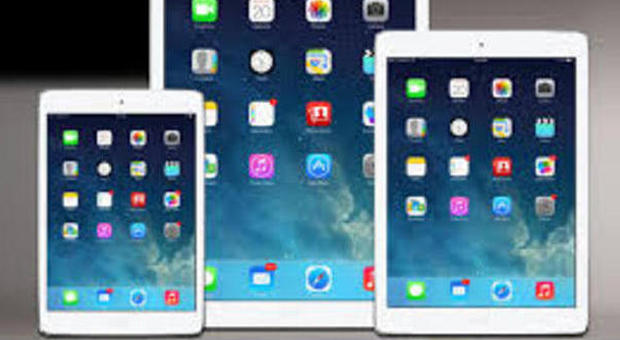 Una schermata con iPad, iPad Mini e il probabile iPad Pro che dovrebbe arrivare nel 2015