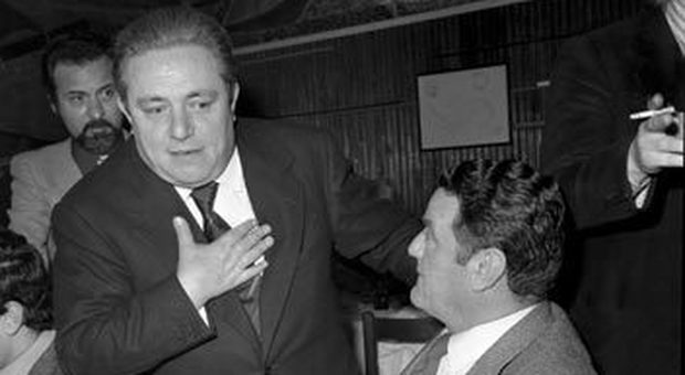 Storica foto del paron Rocco (a destra) con Gianni Brera