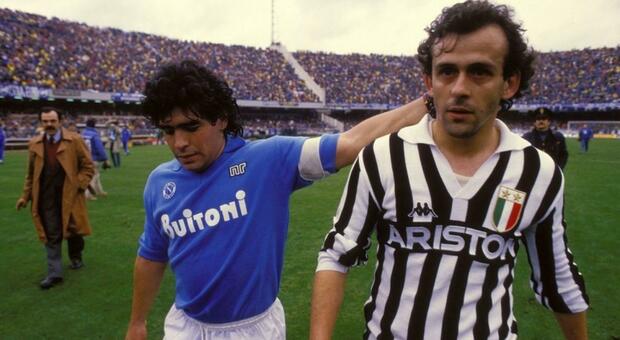 Platini, omaggio a Maradona: «Sarei venuto a Napoli per lui»