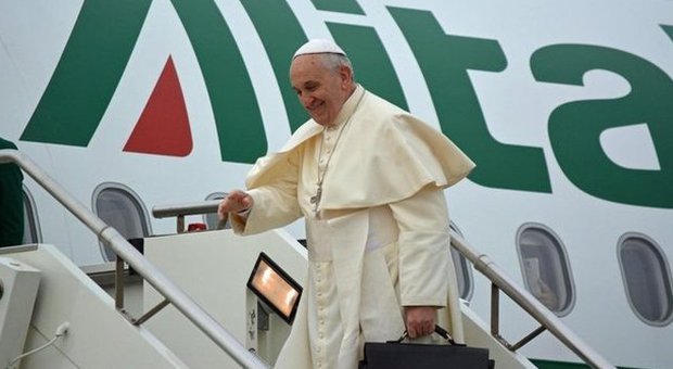 L'arrivo di Papa Francesco ad Ankara