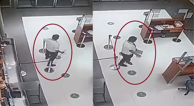 Guardia accoglie “paziente fantasma” in ospedale: il video delle telecamere di sicurezza. «Vicenda sotto inchiesta»