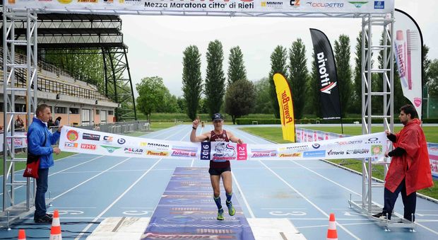 Il vincitore della mezza maratona Città di Rieti, Roberto Di Gregorio