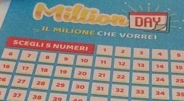 Million Day, i numeri vincenti di venerdì 5 luglio 2019