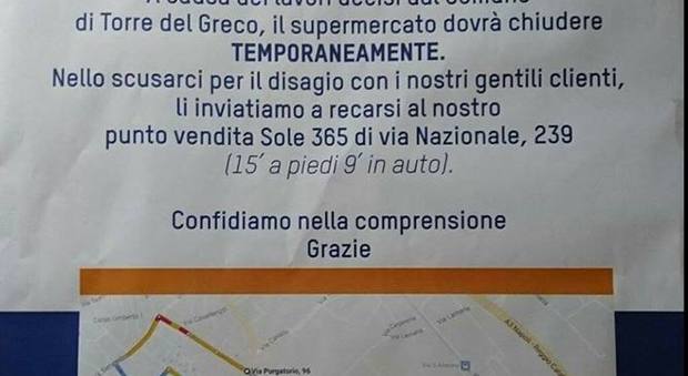 Torre del Greco, cantiere infinito: supermercato costretto a chiudere