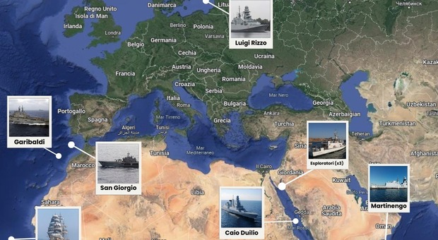 Navi militari italiane schierate in Europa: dal Mar Baltico al Mar Rosso. Ecco alcune delle missioni in cui sono impegnate