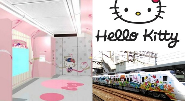 Treno Hello Kitty ad alta velocità: in arrivo un proiettile tutto rosa
