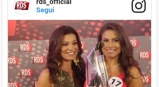 Miss Italia, premio «Voce» alla campana Maria Cristina Lucci