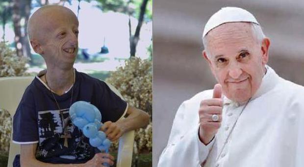 Sammy Basso e Papa Bergoglio