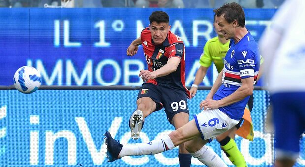 Sampdoria-Genoa 1-0: decide Sabirial, al 96' Audero respinge un rigore di Criscito