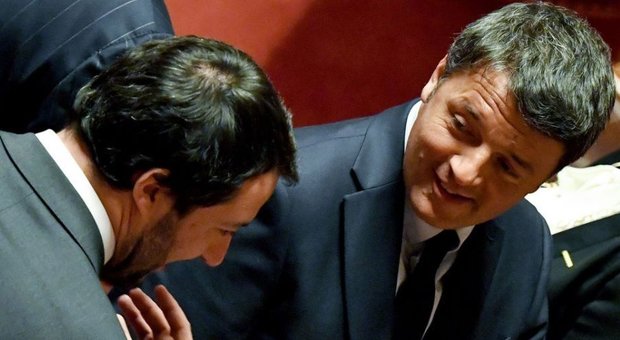 Renzi a Vespa: «Mi faccia fare un confronto tv con Salvini, è un po' scappato». E il leader della Lega: «Sono pronto»