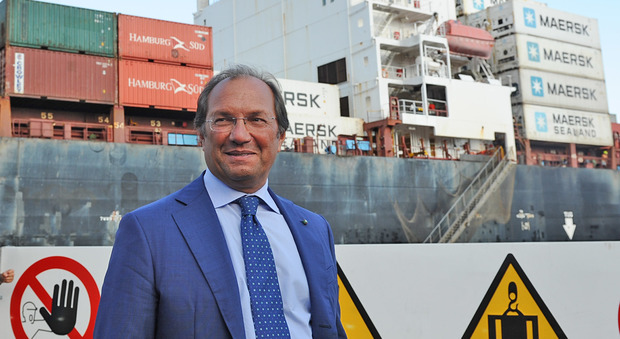 Agostino Gallozzi, presidente del gruppo leader dello shipping e pilota della gestione del porto commerciale di Salerno