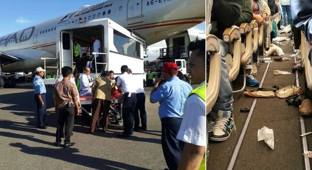 Giacarta, violenta turbolenza su volo Etihad, 31 passeggeri feriti