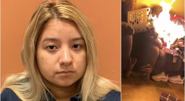 Incendia e deruba la casa del fidanzato per un attacco di gelosia: «Si è filmata mentre dava fuoco al divano». Arrestata 23enne