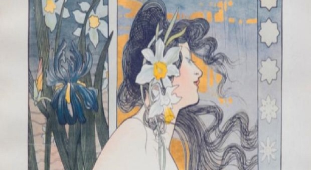 Il manifesto della mostra Femmes 1900