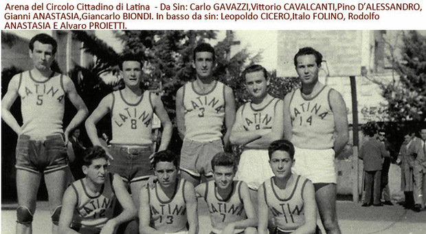 Il team di Latina fine anni 50