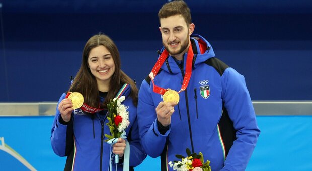Stefania Costantini (22) e Amos Mosaner (26), saranno i primi italiani a disputare una finale olimpica di curling