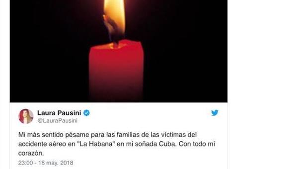 Laura Pausini vicina «con tutto il cuore» agli abitanti di Cuba dopo il disastro aereo dell'Avana