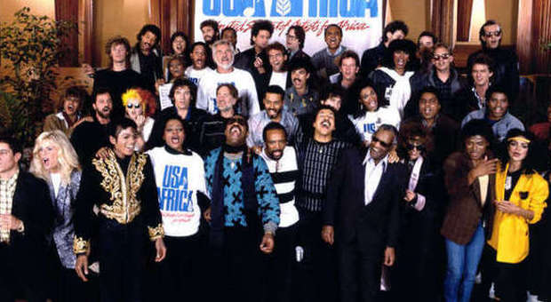 Michael Jackson e le altre stelle di We are the World