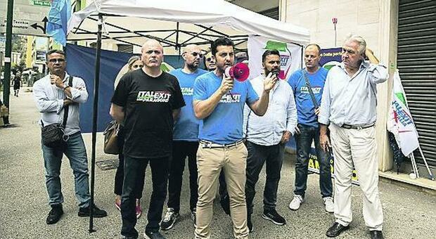 Elezioni 2022, Italexit in piazza a Fuorigrotta: «Paragone sarà la vera sorpresa»