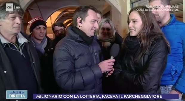 Biagio vince un milione alla Lotteria, la figlia alla Vita in Diretta: "Dopo 40 anni di gioco forse è andato pari"