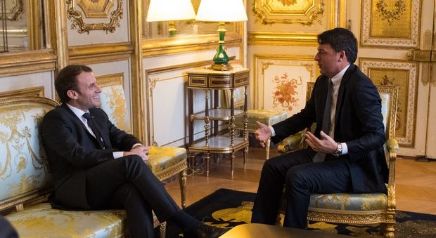 Renzi e Macron (lapresse)