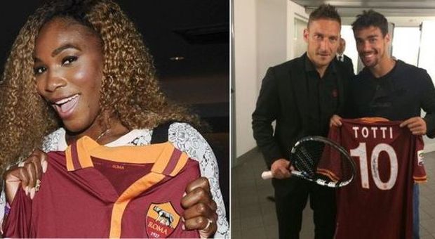 Da Serena Williams a Fognini omaggio a Totti all'Olimpico