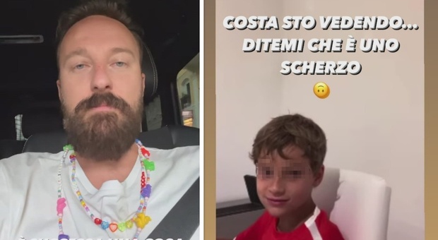 Francesco Facchinetti sconvolto dopo il video del figlio: «Ho il cuore spezzato»