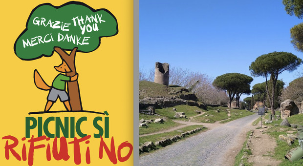 la locandina della campagna lanciata del Parco dell'Appia
